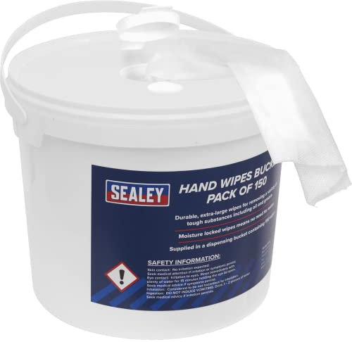 Sealey SCW3 Hand Wipes Bucket 3ltr Pack of 150