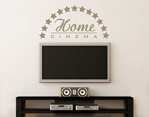 Apalis Wandtattoo No.UL73 Home Cinema Film Movie Kino zu Hause TV, Farbe:Kupfer;Größe:34cm x 70cm