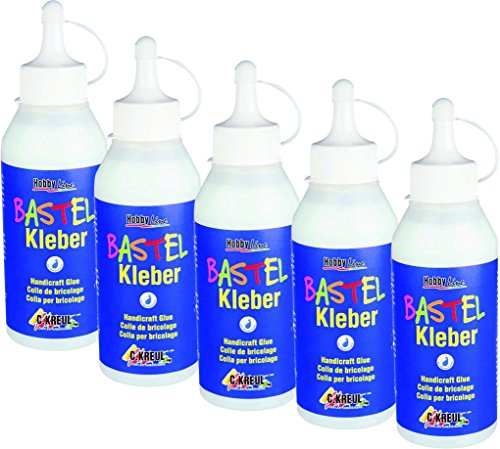 5 Flaschen Hobby Line 49361 - Bastelkleber 250 ml