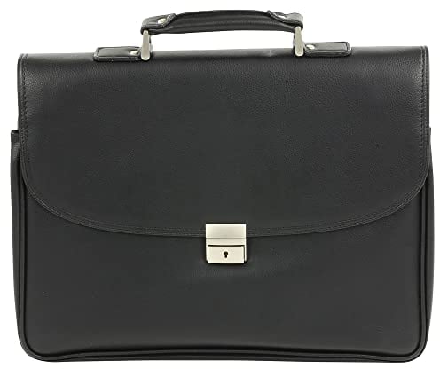 D&N Business Line Aktentasche, 44 cm, 24L, Schwarz