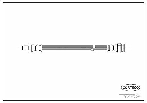 Corteco 19018559 Bremsschlauch vorne links außen