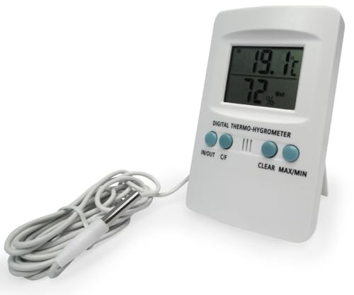 Thermomètre & Hygromètre digital + sonde - Cornwall Electronics