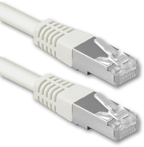 1aTTack.de 0,25m weiß - 1 Stück Cat.6 Patchkabel Netzwerkkabel CAT6 S-FTP Gigabit Lan PIMF CAT 6 Kupfer CU Halogenfrei Internet DSL Spielkonsole Smart TV