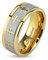 Paula & Fritz® Ring Herren Gold Keltisches Kreuz 316L Chirurgenstahl Größe 59 (18,8) 8-mm Ring-Breite Damen-Ring Partnerring Ehering Religion Motivring
