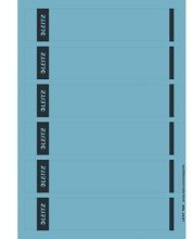 Leitz PC-beschriftbare Rckenschilder selbstklebend, Papier, kurz, schmal, 150 Stck, blau