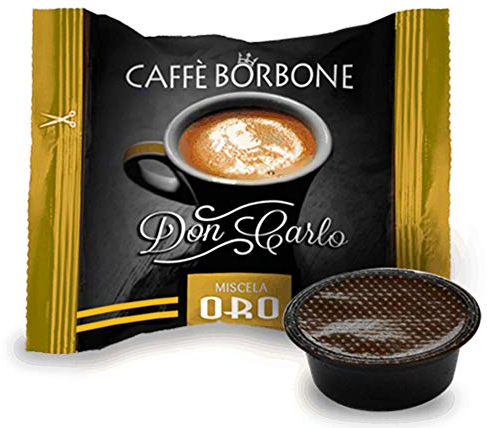 Lot de 600 capsules de café Caffè Borbone compatibles A Modo Mio, mélange or