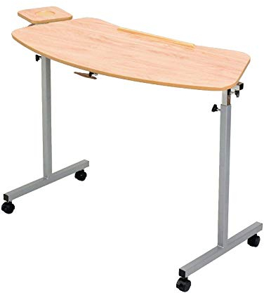 Sammons Preson Wide Armchair Table, Adjustable Height and Angle Movable Desk for Computer, Home Office, Disability Aid
