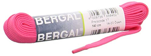 Bergal Sneaker Laces Schnürsenkel 10 mm breit verschiede Farben (140 cm, Neon Pink 073)
