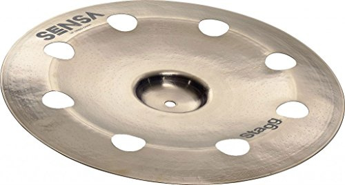 Stagg 22393 Sensa Orbis China B-20 Becken mit 8x Öffnungen (40,6 cm (16 Zoll) bronze