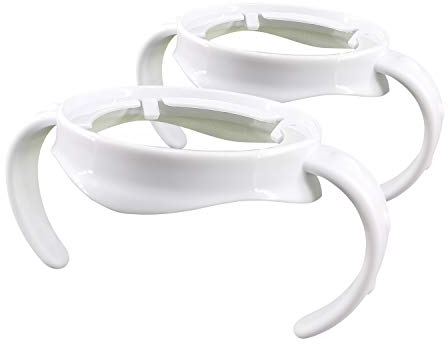 Replacement Bottle Handles Compatible with Avent Natural Response Baby Bottle, White (Pack of 2)