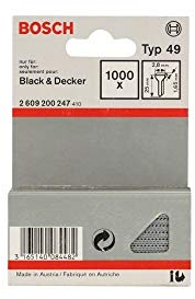 BOSCH Tackerstift Typ 49, 2,8 x 1,65 x 25 mm, 2609200247