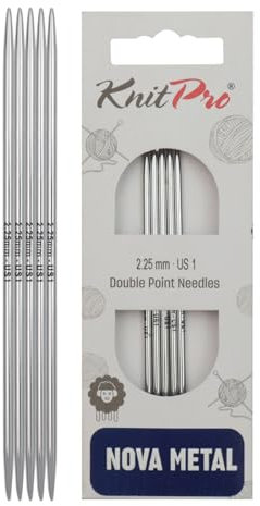 KnitPro - Nova Metal (10 cm x 2,25 mm) Sockennadeln - 1 Einheit