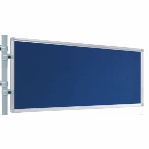 Franken Präsentations-Stellwand 60x120 cm blau/Filz