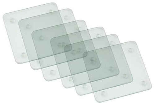 Set of 6 Glass Coaster Great for Parties 10x10cm