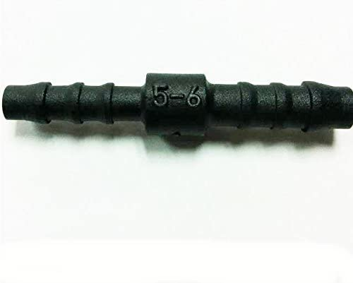 6mm-5mm Plastic Barbed Reducer Adapter Hose Connector Fuel Pipe Joiner Repair