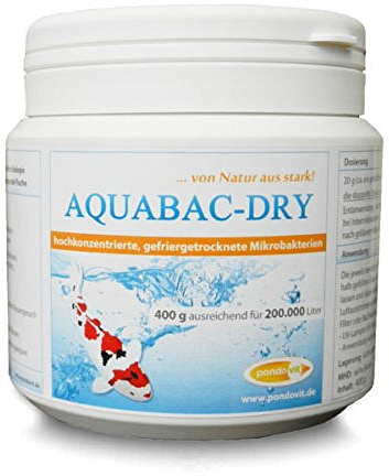 pondovit Aquabac-Dry - hochkonzentrierte Starterbakterien, Filterbakterien,Koi, Teich, 400 g