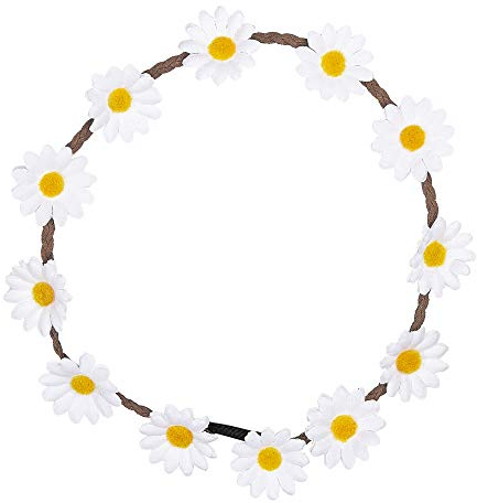 W WIDMANN MILANO Party Fashion 95691 - Blumenhaarband, Accessoire, Kopfschmuck, Hippie, Flower-Power, Karneval, Fasching, Mottoparty
