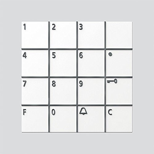 Siedle 4818800 Codeschlossmodul, COM 611-02 W, Weiss/opulenter Garten