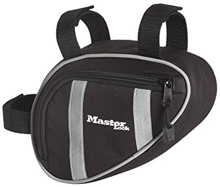Master Lock 8242EURDPRO Bike Frame Bag to Store Bike Lock, Black, 23.5x16.5 cm