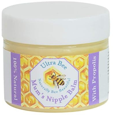Ultra Bee Naturally Bee Beautiful 100% Natural Breastfeeding Nipple Balm for Mums 50ml