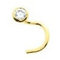 CLOS Nasenpiercing Gelbgold 750/00