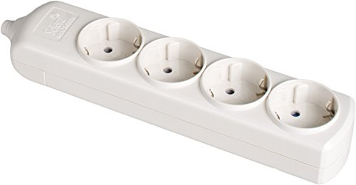SOLERA 8004 - Regleta/Base múltiple sin Cable de 4 enchufes, Color Blanco