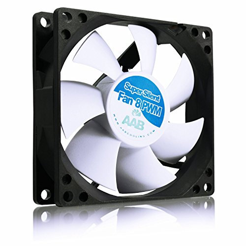 AABCOOLING Super Silent Fan 8 PWM - una Silenziosa e Molto Efficiente 80mm Ventola per Case PC, CPU Processore, Ventilatore per Computer, 12 Volt Ventole PC, 8cm, Ventola Silent 9,5~17,9 dB(A)