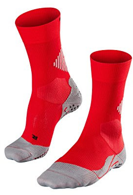 FALKE Unisex Socken 4 GRIP Stabilizing, Funktionsgarn, 1 Paar, Rot (Scarlet 8070), 46-48