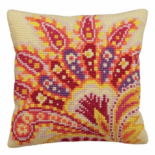 Collection d'Art CdA Kreuzstichkissen Leidenschaft 5135, 40x40cm, Stickbild vorgezeichnet