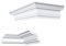 Angle intérieur et extérieur | assorti à la plinthe E-12 | polystyrène extrudé | profilé de stuc | jonction plafond/mur | blanc moderne | décoratif | XPS | 50 x 50 mm | NK-E-12