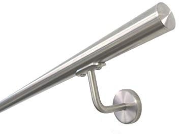 CORRIMANO IN ACCIAIO INOX AISI 304 Ø33.7MM BASIC COMPLETO DI ACCESSORI - 2750 mm.