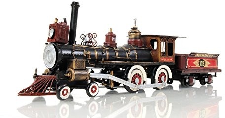 Old Modern Handicrafts Model of Union Pacific Engine - 1:24 Scale Model - Made from Premium Quality Iron - A Museum Decoration Piece for Home & Office - 21.0 L x 3.8 W x 6.5 H Inches