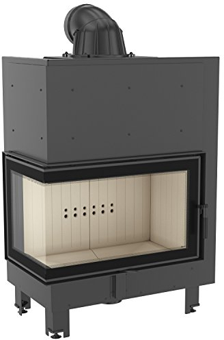 Kamineinsatz aus Stahl MBO Links 15 kW Ø 200