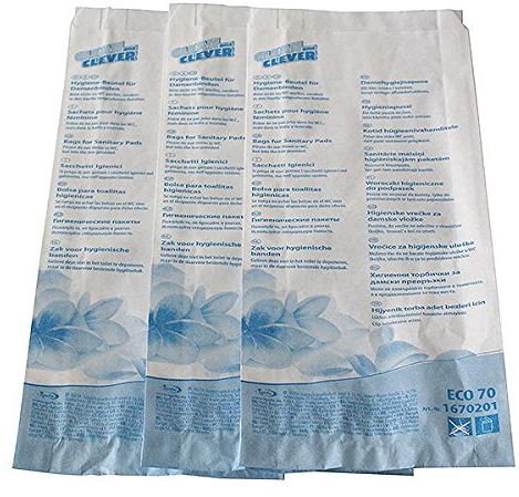 ECO70 Hygienebeutel ungefädelt vielfach bewährt und mehrsprachig bedruckt