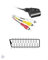 Ex-Pro 1m Scart to 3 x Phono RCA output/input switchable/switch for Video & Stereo Audio connection, 21 Pins connected