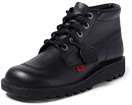 Kickers Men's Kick Hi Classic Ankle Boots | Extra Comfortable | Added Durability | Premium Quality, Black, 6.5 UK