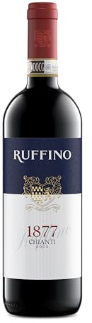 Ruffino 1877 Chianti DOCG - Der italienische Klassiker | Trockener Rotwein aus der Toskana (1 x 0,75l)