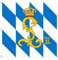 Unbekannt Bayerische Standarte des Königs Fahne 150 x 150 cm Flagge.