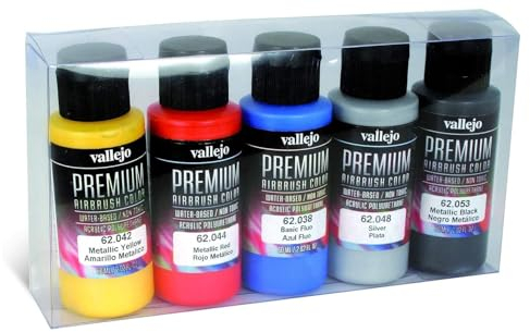 Vallejo 062103 Farbset, Metallic, 5 x 60 ml, Beige