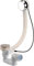 Nicoll 92567 Vid baig clapet 70 + Siphon tbr07 0203577, Blanc