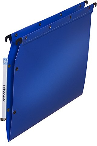 Elba Ultimate PP Lot de 10 Dossiers Suspendus pour Armoire Fond en V Polypro Opaque Bleu
