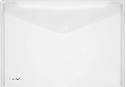 Umlauf-Sichthülle mit Klettverschluss, A4 quer, Öffnung lange Seite, farblos