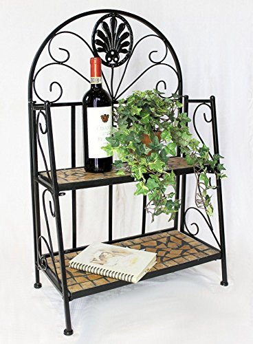 DanDiBo Regal Mosaik Merano 12006 Bücherregal 80 cm aus Metall Schmiedeeisen Badregal