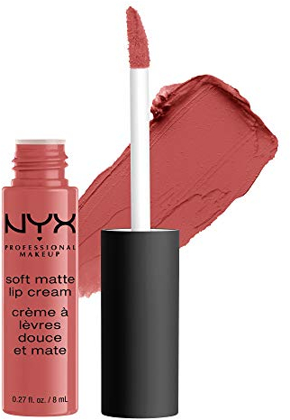 NYX Professional Makeup Lippenstift, Soft Matte Lip Cream, Cremiges und mattes Finish, Hochpigmentiert, Langanhaltend, Vegane Formel, Farbton: Zurich