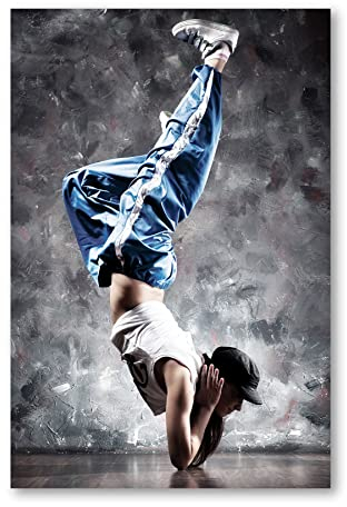 Postereck - 0519 - Hip Hop, Tänzerin Street Dance Tanzen Musik Frau - Wandposter Fotoposter Bilder Wandbild Wandbilder - Poster - 3:2-61,0 cm x 40,5 cm