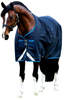 Horseware Amigo Bravo-12 Turnout Blanket 100g w/Excal (69, Navy/Blue)