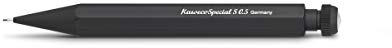 Kaweco SPECIAL S Druckbleistift Schwarz 0.5 mm I Mechanischer Bleistift aus hochwertigem Aluminium zum Zeichnen I Luxuriöser Druck-Bleistift nachfüllbar mit Radiergummi I Druckminenbleistift 10,5 cm