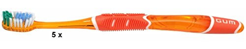 GUM Technique Zahnbürste 491 soft, 5er Vorteilspack (5 Stück)