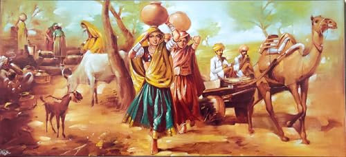 Mirabai in The Dreams of Radha Krishna/Hindu God Poster : Reprint on Paper (Unframed 11X35 inches)