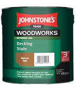 2.5 LTR JOHNSTONE'S WOODWORKS DECKING STAIN RICH TEAK